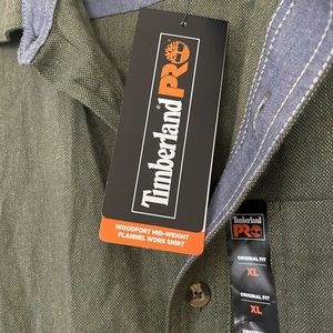 SOLD NWT Timberland PRO work shirt XL green